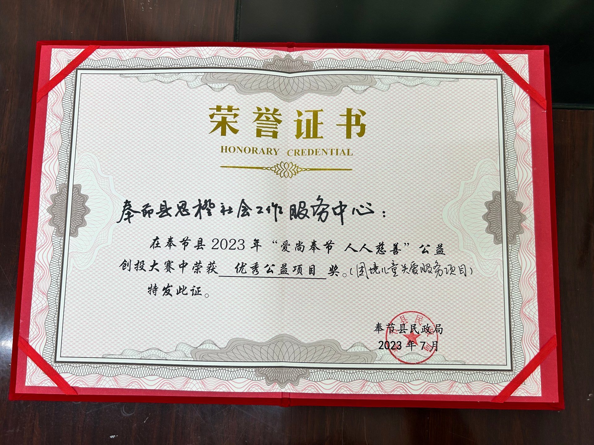 项目获奖